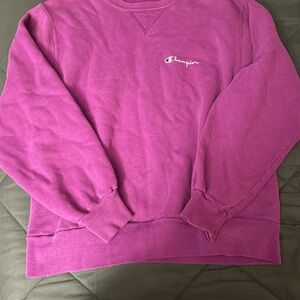 Champion Bright Magenta Logo Sweatshirt